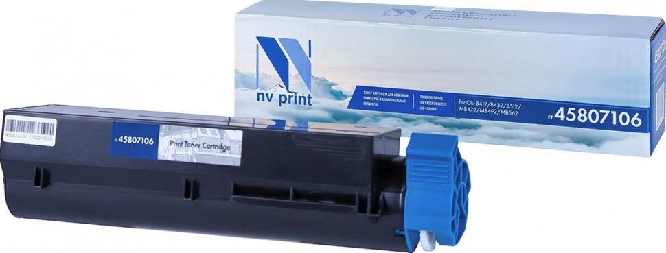 

Картридж лазерный NV Print NV-45807106 (45807106), черный, 7000 страниц, совместимый для OKI 412/ 412dn/ 432/ 432dn/ MB 472/ 472dnw/ 492/ 492dn/562/562dnw