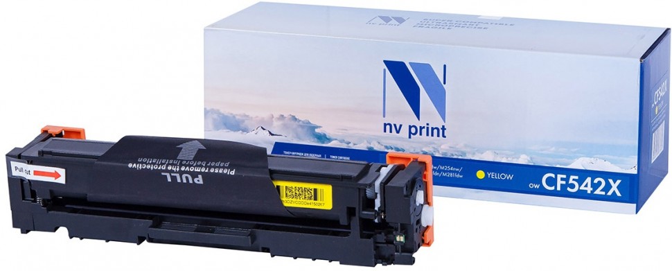 

Картридж лазерный NV Print NV-CF542XY (203X/CF542X), желтый, 2500 страниц, совместимый, для CLJ Pro M254dw/M254nw/MFP M280nw/M281fdn/M281fdw