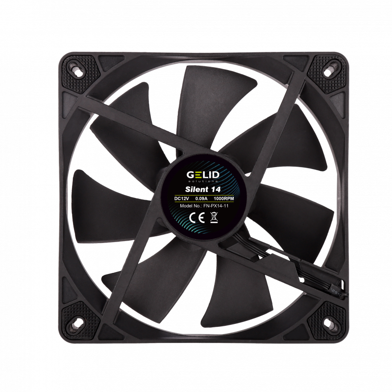 

Вентилятор GELID Solutions Silent 14, 140 мм, 1000rpm, 21 дБ, 3-pin, 1шт (FN-PX14-11), Silent 14