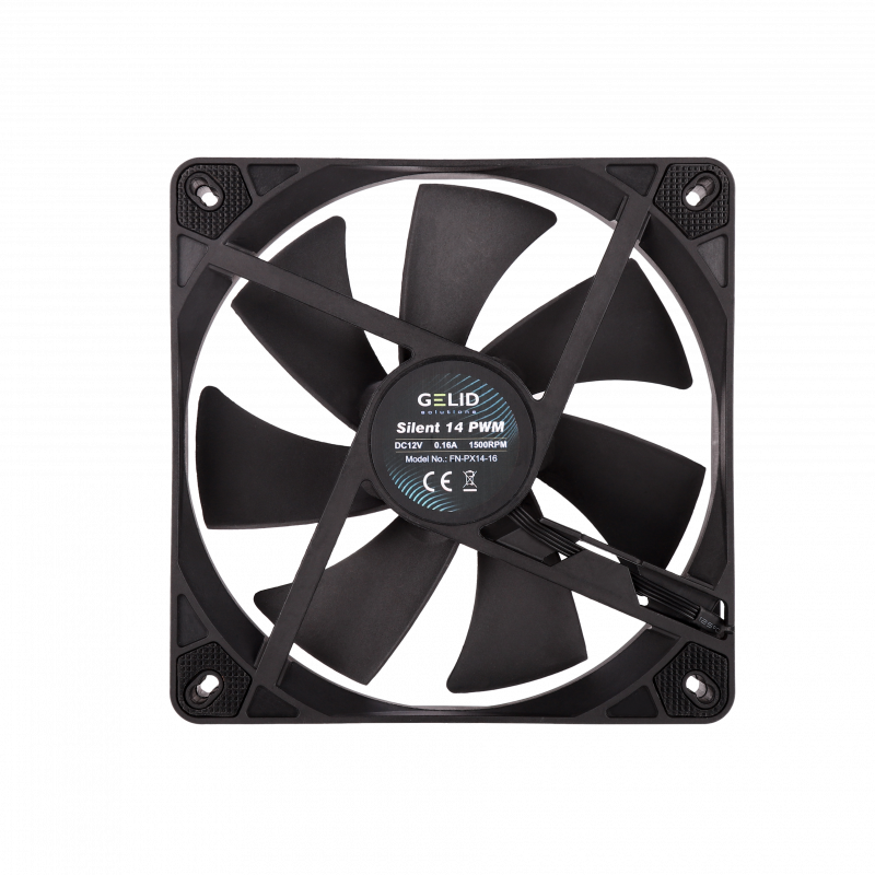 

Вентилятор GELID Solutions Silent 14 PWM, 120 мм, 1500rpm, 20 дБ, 4-pin PWM, 1шт (FN-PX14-16), Silent 14 PWM