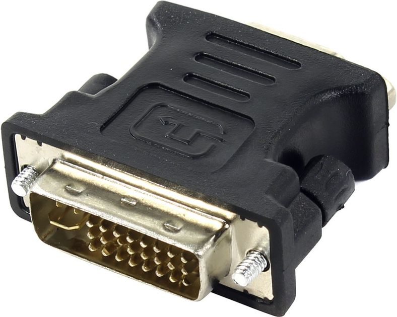 

Переходник (адаптер) DVI-I(29M)-VGA(15F), черный ORIENT C393B (291718), C393B