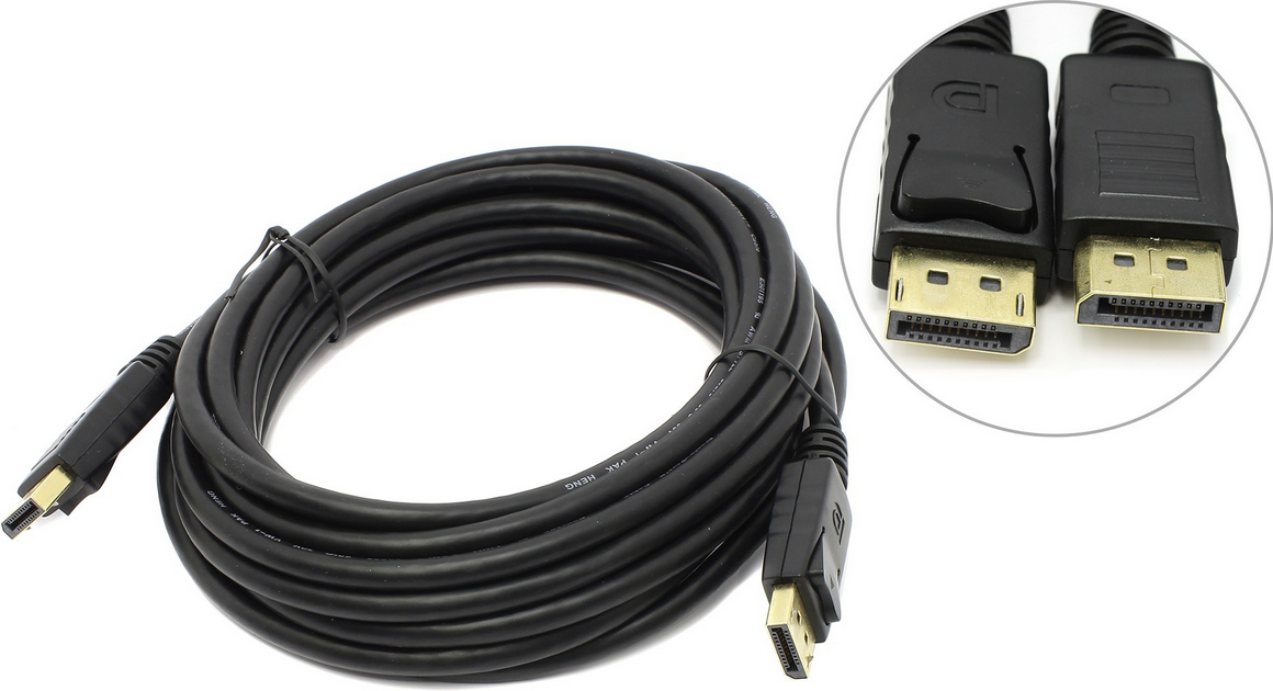 Кабель соединительный Cablexpert DISPLAYPORT HDMI, 10 М. Питер кабель порт магазины.