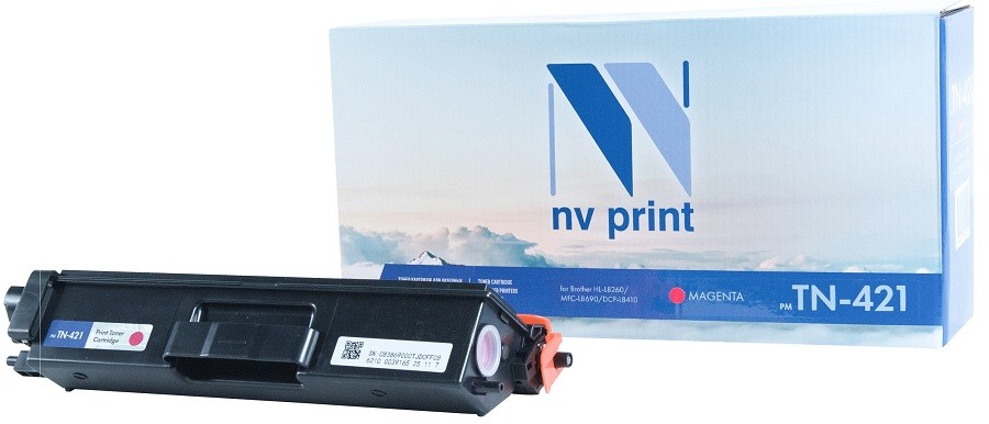 

Картридж лазерный NV Print NV-TN-421M (TN-421M), пурпурный, 1800 страниц, совместимый для Brother HL-L8260/MFC-L8690/DCP-L8410 без чипа