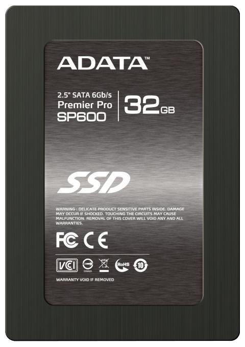 Твердотельный накопитель (SSD) ADATA 32Gb SP600, 2.5", SATA3 (ASP600S3-32GM-C) б/у, следы эксплуатации, с внутреннего использования