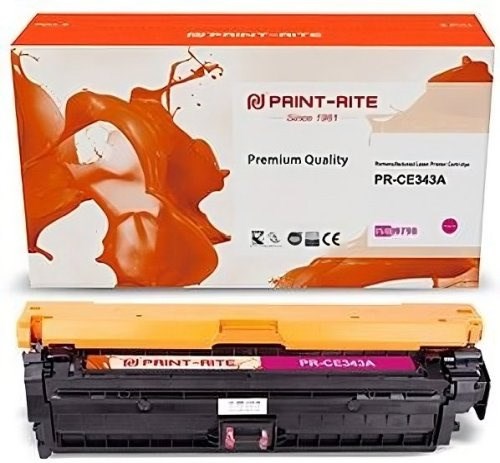 

Картридж лазерный Print-Rite PR-CE343A (№651A/CE343A), пурпурный, 16000 страниц, совместимый для CLJ M775