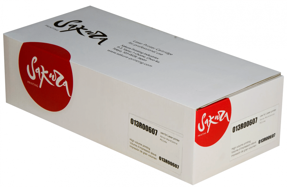 

Картридж лазерный Sakura SA013R00607 (013R00607), черный, 3000 страниц, совместимый для Xerox WorkCentre PE114e