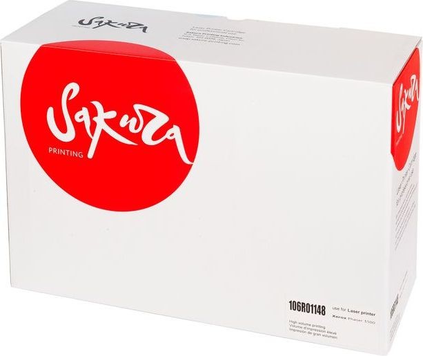 

Картридж лазерный SAKURA SA106R01148 (106R01148), черный, 6000 страниц, совместимый, для Xerox Phaser 3500