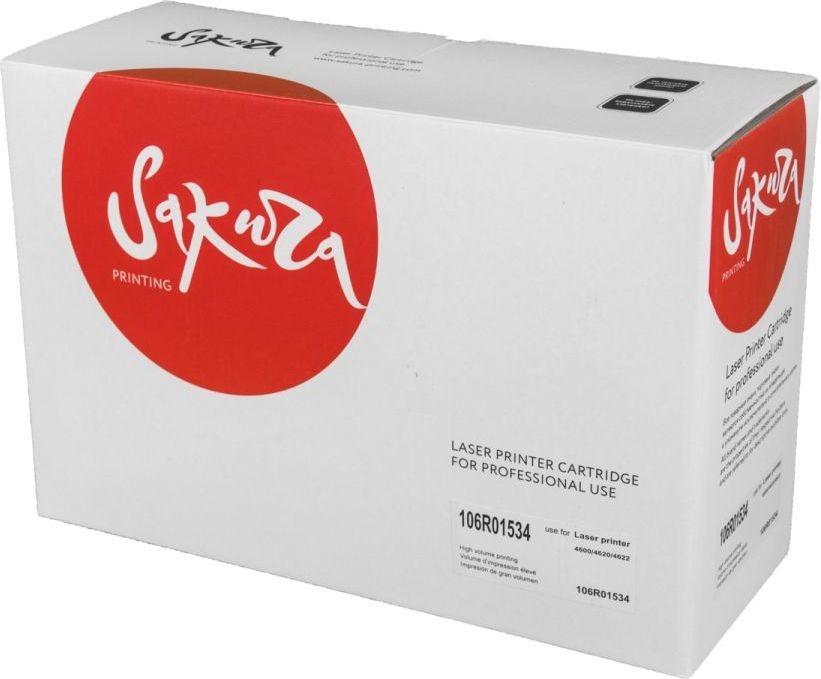 

Картридж лазерный Sakura SA106R01534 (106R01534), черный, 13000 страниц, совместимый для Xerox Phaser 4600/4620