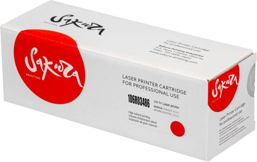 

Картридж лазерный Sakura SA106R03486 (106R03486), пурпурный, 2400 страниц, совместимый для Xerox Phaser, WC