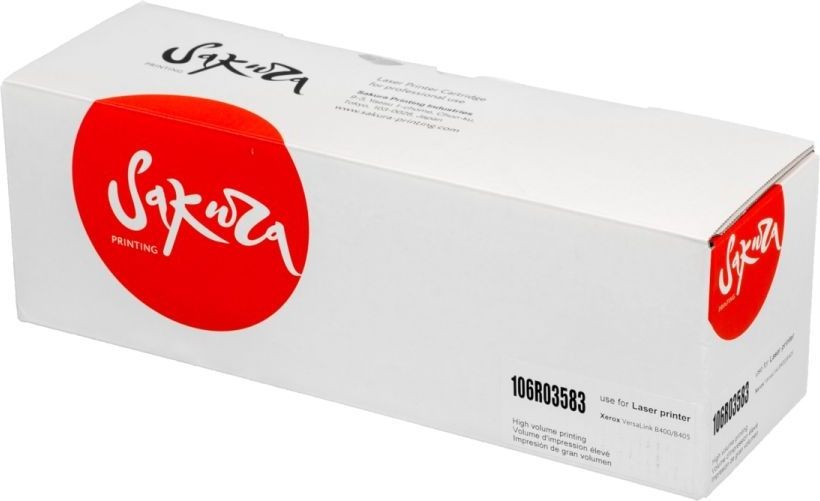 

Картридж лазерный Sakura SA106R03583 (106R03583), черный, 13900 страниц, совместимый для Xerox VersaLink B400/B405