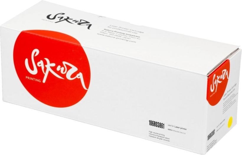

Картридж лазерный Sakura SA106R03861 (106R03861), желтый, 2400 страниц, совместимый для Xerox VersaLink C500dn/C500n/C505S/C505X