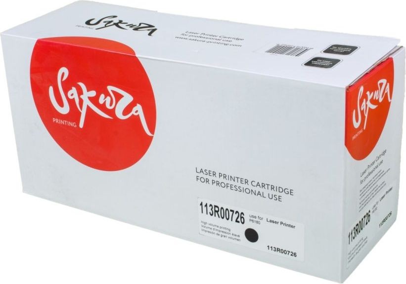 

Картридж лазерный Sakura SA113R00726 (113R00726), черный, 8000 страниц, совместимый для Xerox P618