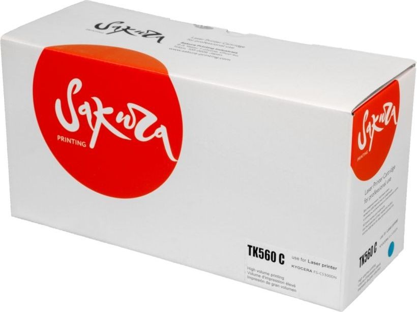 

Картридж лазерный Sakura SATK560C (TK-560C/1T02HNCEU0), голубой, 10000 страниц, совместимый для Kyocera FS-C5300DN/FS-C5350DN, ECOSYS 6030cdn