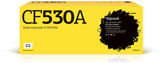 

Картридж лазерный T2 TC-HCF530A (205A/CF530A), черный, 1100 страниц, совместимый для CLJP M154a/M154nw/M180n/M181fw