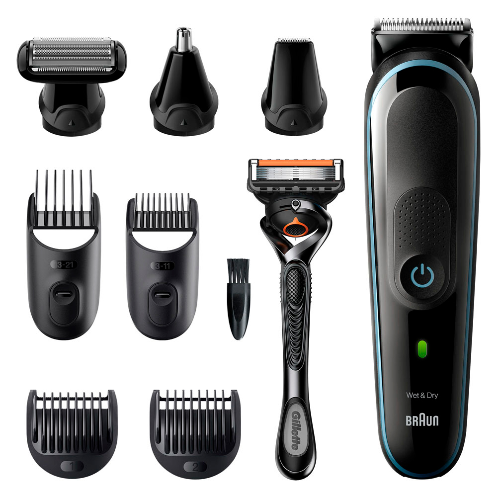 

Триммер Braun MGK5380, насадок 7, черный/синий (81766392), MGK5380