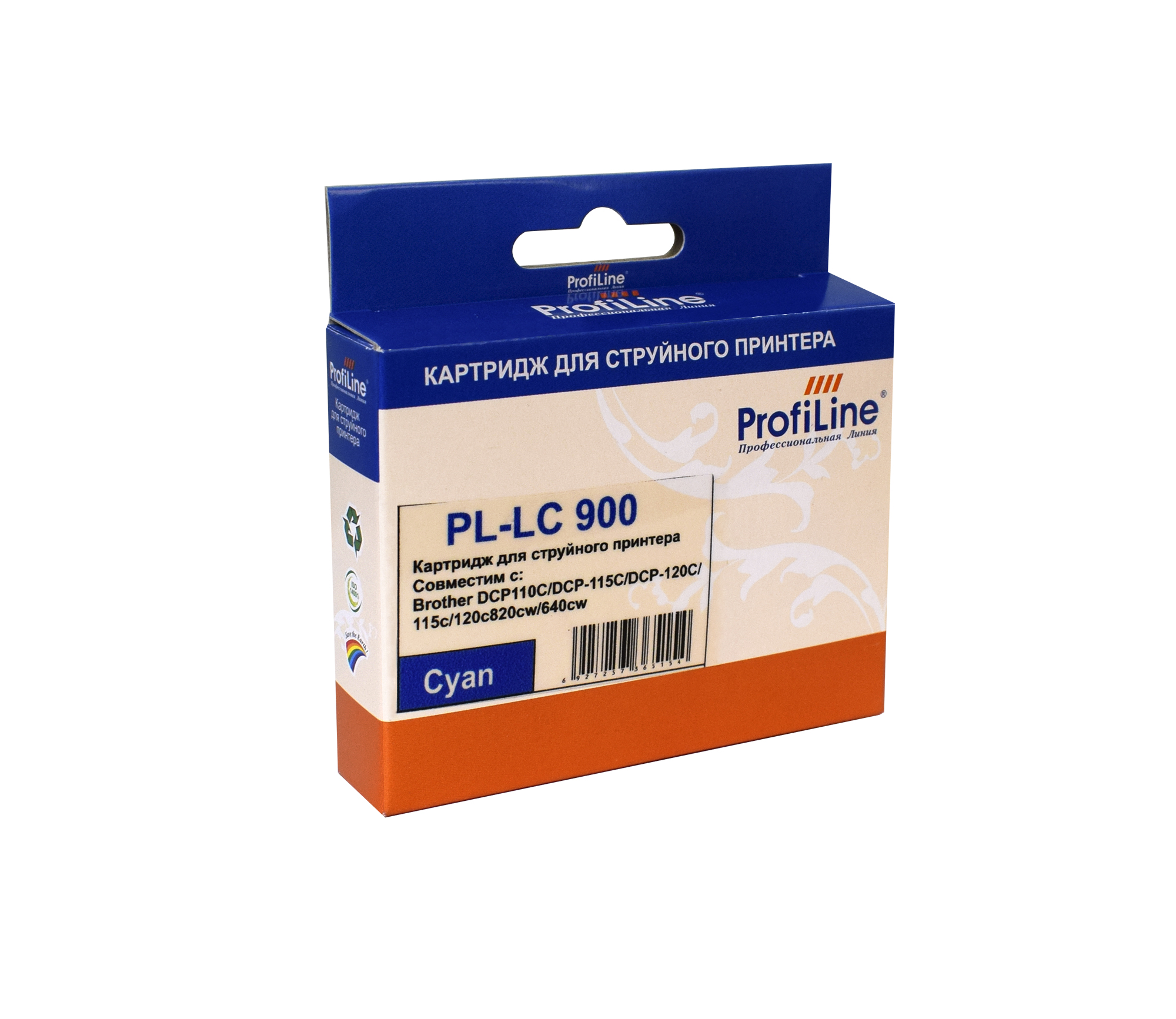

Картридж струйный ProfiLine PL-LC900C-C, совместимый, для Brother LC900C DCP110C/DCP-115C/DCP-120C/115c/120c820cw/640cw