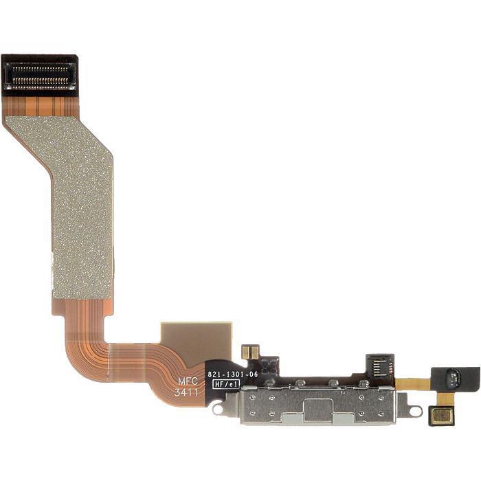 

Шлейф (плата) с разъемом зарядки для Apple iPhone 4S, с микрофоном, белый (123348)