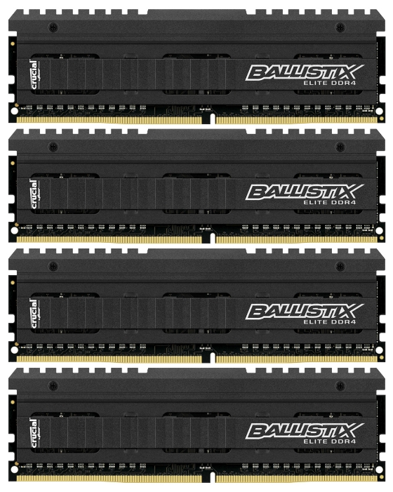 Комплект памяти DDR4 DIMM 32Gb (4x8Gb), 2666MHz, CL16, 1.2V Crucial Ballistix Elite (BLE4C8G4D26AFEA)
