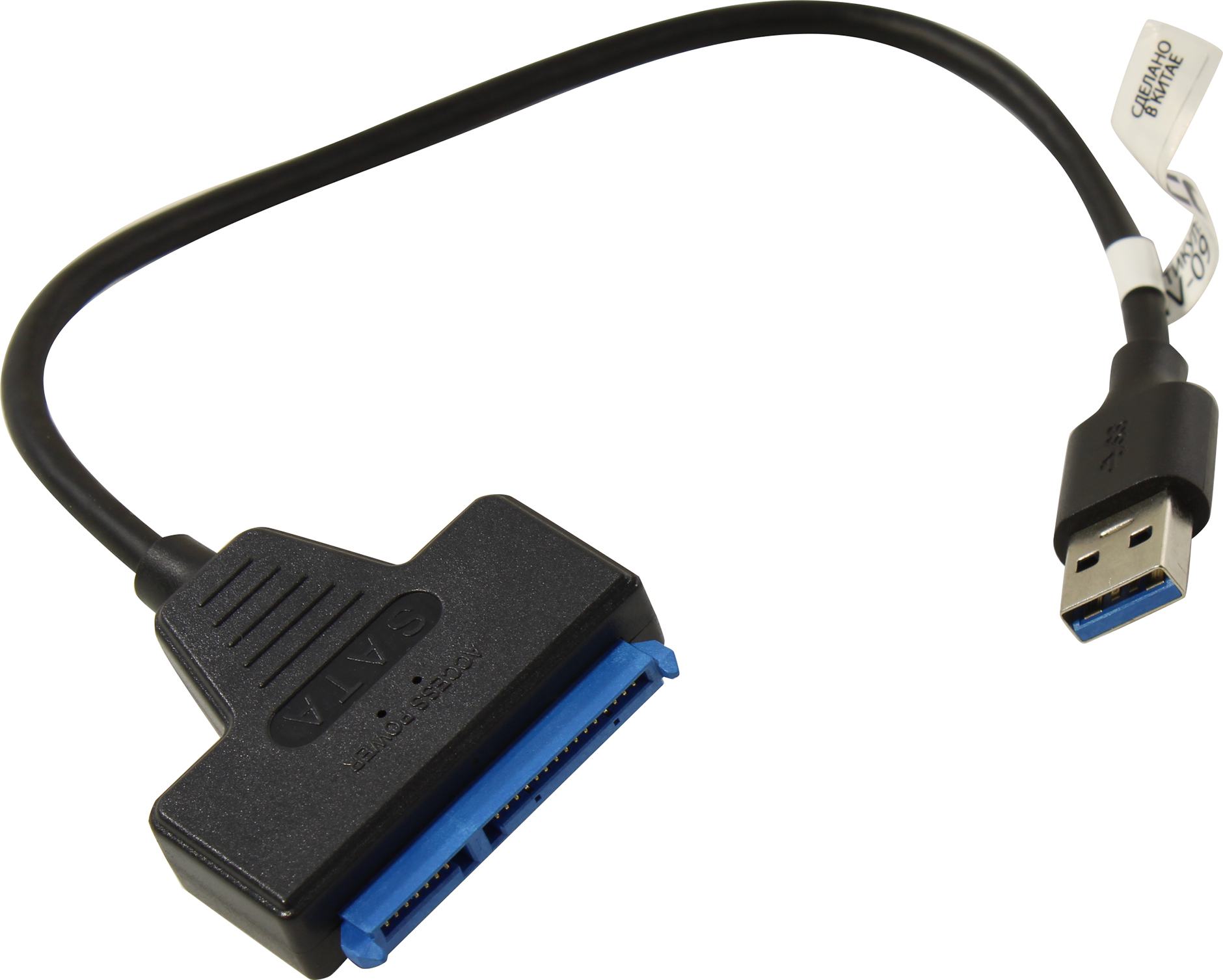 

Кабель-переходник (адаптер) USB 3.0(Am)-SATA III 2.5"(m), 30 см, черный, JETACCESS JA-HV09 (JA-HV09 Black), JA-HV09