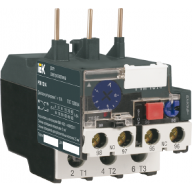 

Реле тепловое IEK РТИ 1312 5.5-8А, черный (DRT10-D055-0008), РТИ 1312 5.5-8А