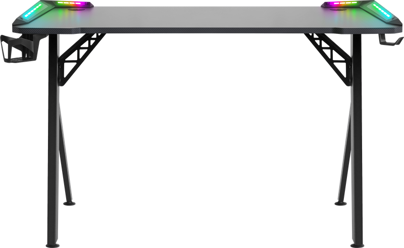 Игровой стол Defender Extreme RGB, ДСП/металл, черный (64236)