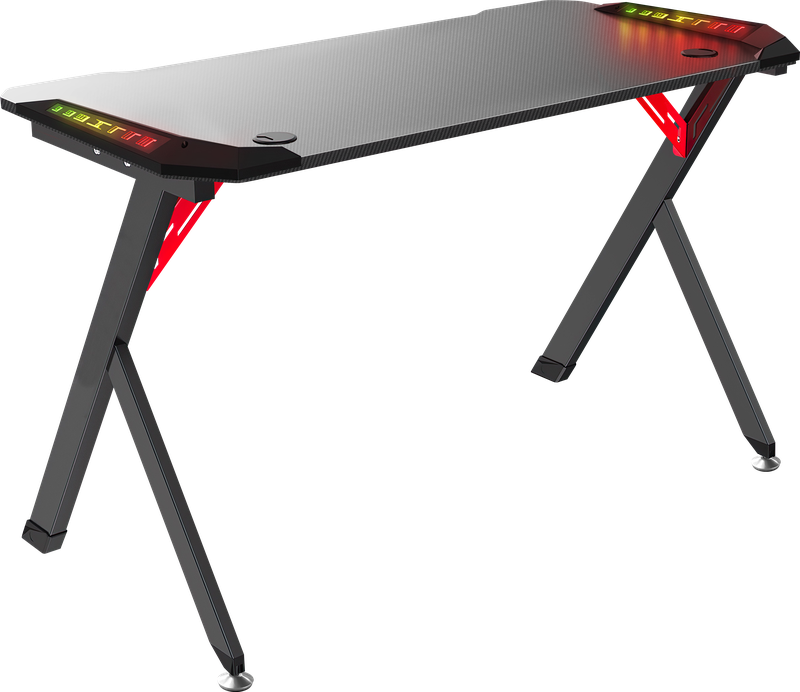 Игровой стол Defender Platinum RGB, ДСП/металл, черный (64302)