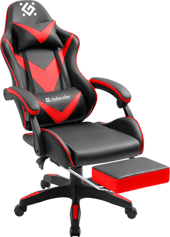 Кресло игровое Defender Minion, черный/красный