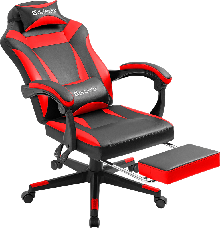 Кресло игровое Defender Cruiser, черный/красный (64344)