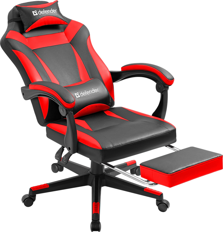 Кресло игровое Defender Cruiser, черный/красный