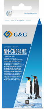 

Картридж струйный G&G NH-CN684HE/CB321HE (CB317HE/CB321HE), черный, совместимый, 21.6 мл, для B8553/C5324/C5370/C5373/C5380/C5383