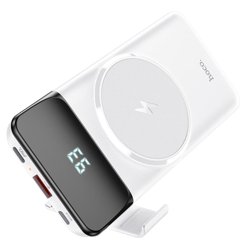 

Портативный аккумулятор (Powerbank) Hoco J76, 10 А·ч, 1xUSB, 3A, Type-C, QC, PD, QI, белый, J76
