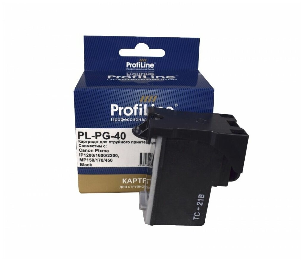 

Картридж струйный ProfiLine PL-PG-40, черный, совместимый, 16 мл, для Canon FAX-JX200/210/500/510/MultiPASS-450/PIXMA-MP140/MP150/MP160/MP170/MP180/MP190/MP210/MP220/MX300/MX310/MP450/MP460/iP1200/iP1300/iP1600/iP1700/iP1800/iP1900/iP2200/iP2500/iP2600