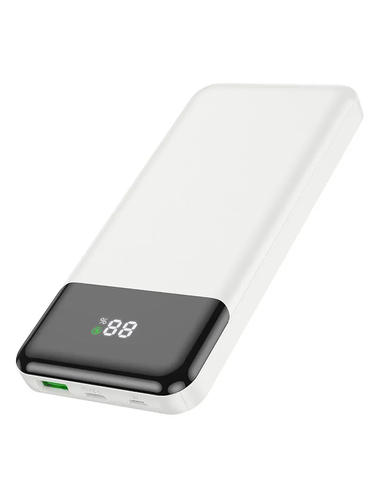

Портативный аккумулятор (Powerbank) Hoco J102, 10 А·ч, 1xUSB, 3A, Type-C, QC, PD, белый, J102