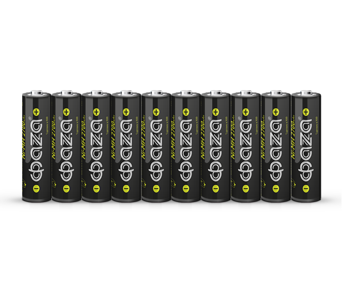 

Аккумулятор ФАZА S-10 HR6-2700-S10, AA, 1.2V 2.7 А·ч, 10 шт. (5038950), HR6-2700-S10