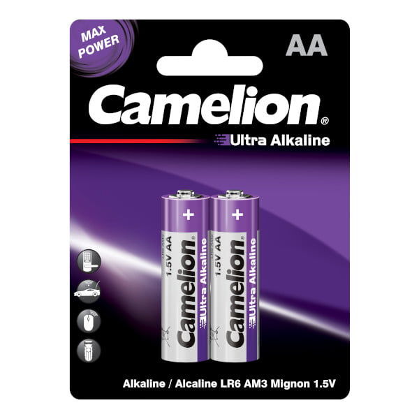

Батарейка Camelion Ultra BL-2 LR6, AA (LR6), 1.5V, 2 шт. (14982)
