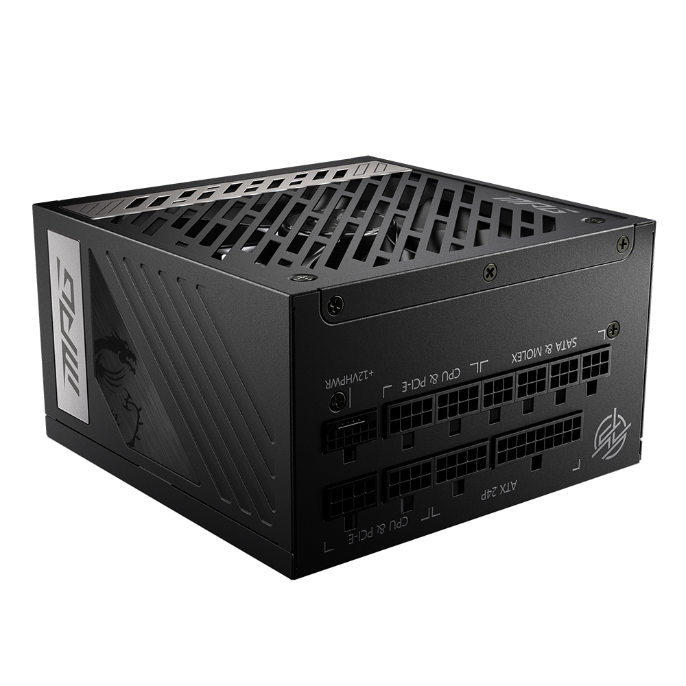 

Блок питания 750 Вт ATX MSI MPG A750G PCIE5, 135 мм, 80 Plus Gold, Retail (306-7ZP7A11-CE0), Черный, MPG A750G PCIE5