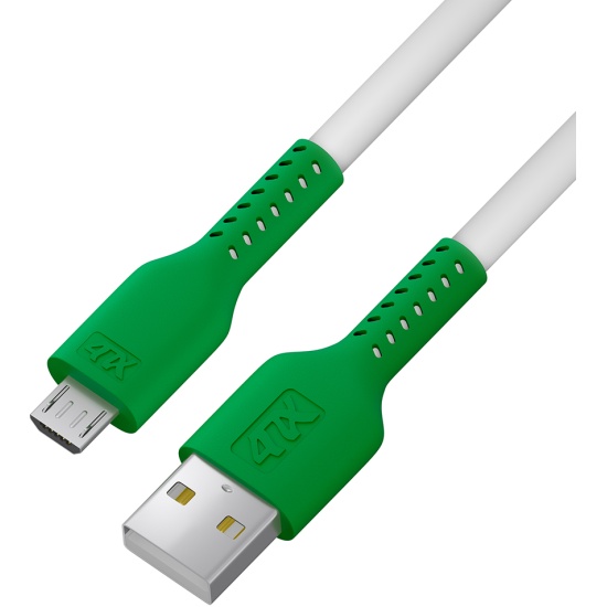 

Кабель Micro USB (Am)-USB 2.0(Am), 1 м, белый/зеленый, 4PH (4PH-R90067), 0