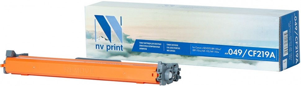 

Драм-картридж (фотобарабан) лазерный NV Print NV-049/CF219A (19A/CF219A), черный, 12000 страниц, совместимый, для LJ Pro M104A/M104W/M132A/M132FN/M132FW/M132NW, NV-049/CF219A