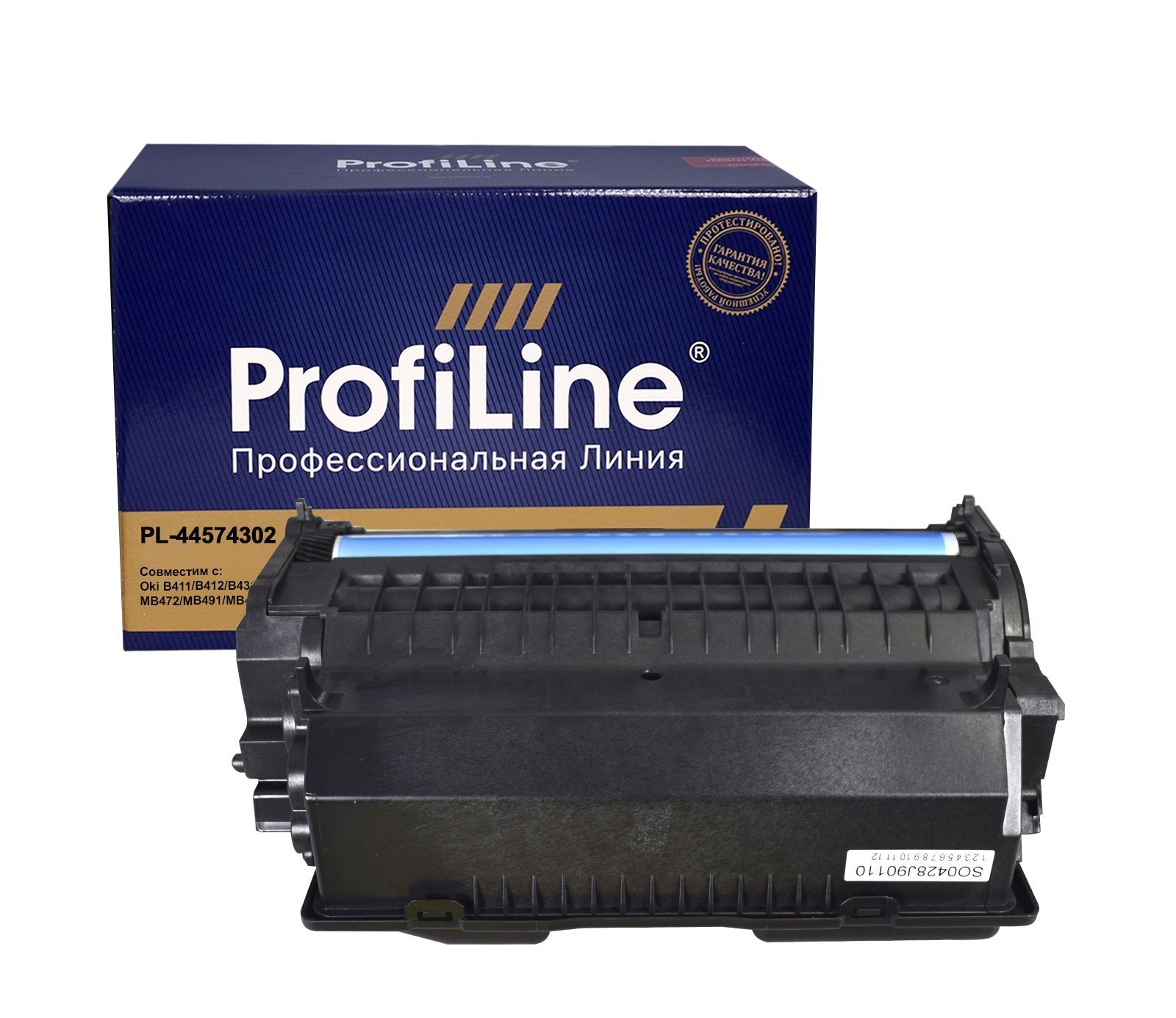 

Драм-картридж (фотобарабан) лазерный ProfiLine PL-44574302 (44574302), черный, 25000 страниц, совместимый, для OKI В411/B412/B431/B432/MB461/MB471/MB472/MB491/MB492/MB562, PL-44574302