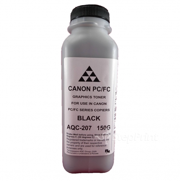Тонер AQC AQC-207, бутыль 150 г, черный, совместимый для Canon FС/PC-210/230/310/330