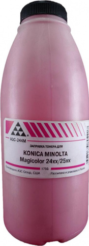 Тонер AQC AQC-244M бутыль 175 г пурпурный совместимый для Konica Minolta Magicolor 240024302450248024902500253025502590 14500₽