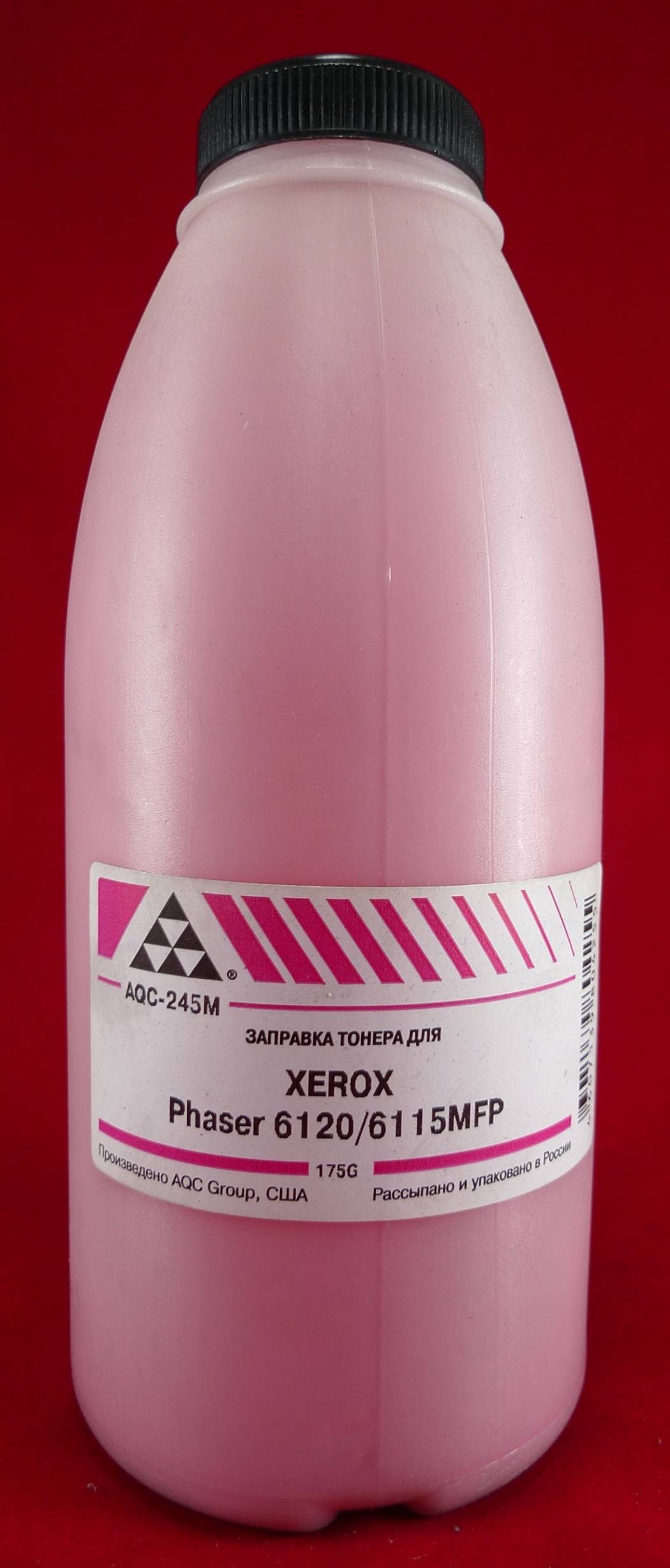 

Тонер AQC AQC-245M, бутыль 175 г, пурпурный, совместимый для Xerox Phaser 6120/6115MFP, AQC-245M