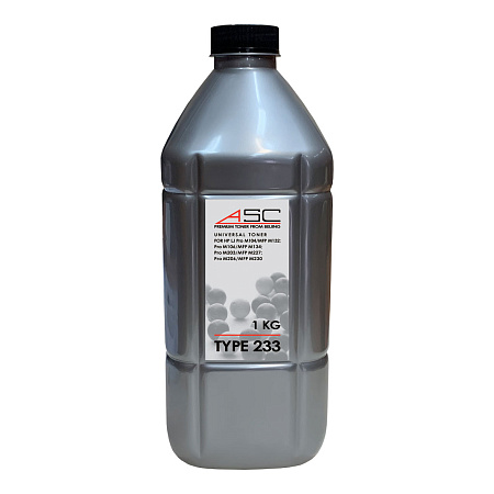 Тонер ASC Тип ASKE-H203, бутыль 1 кг, черный, совместимый