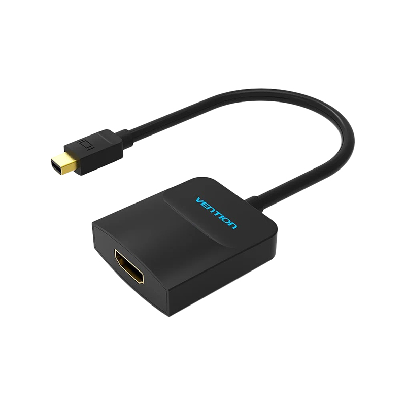 

Переходник (адаптер) Mini DisplayPort(M)-HDMI(19F), черный Vention (HBCBB)