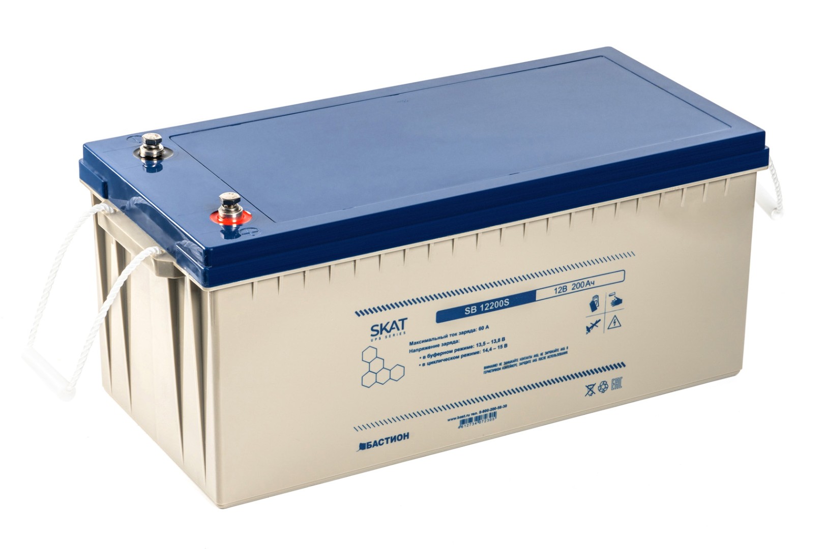 

Аккумуляторная батарея для ИБП Бастион SKAT SB 12200S, 12V, 200Ah (8976), Серый, SKAT SB 12200S