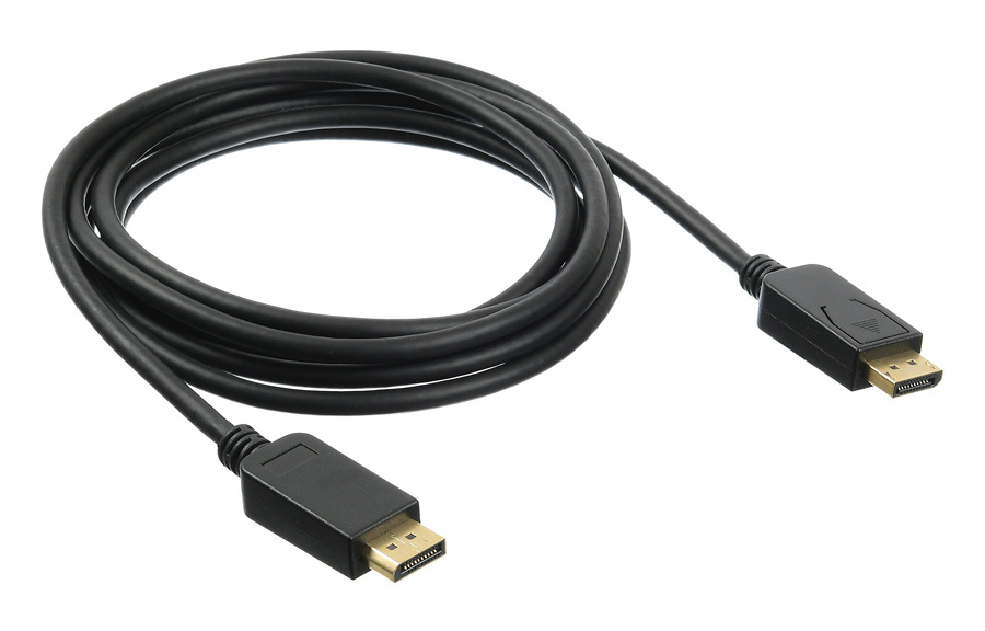 Кабель DisplayPort(20M)-DisplayPort(20M) v1.2, 3 м, черный Buro (BHP DPP_1.2-3) - фото 1