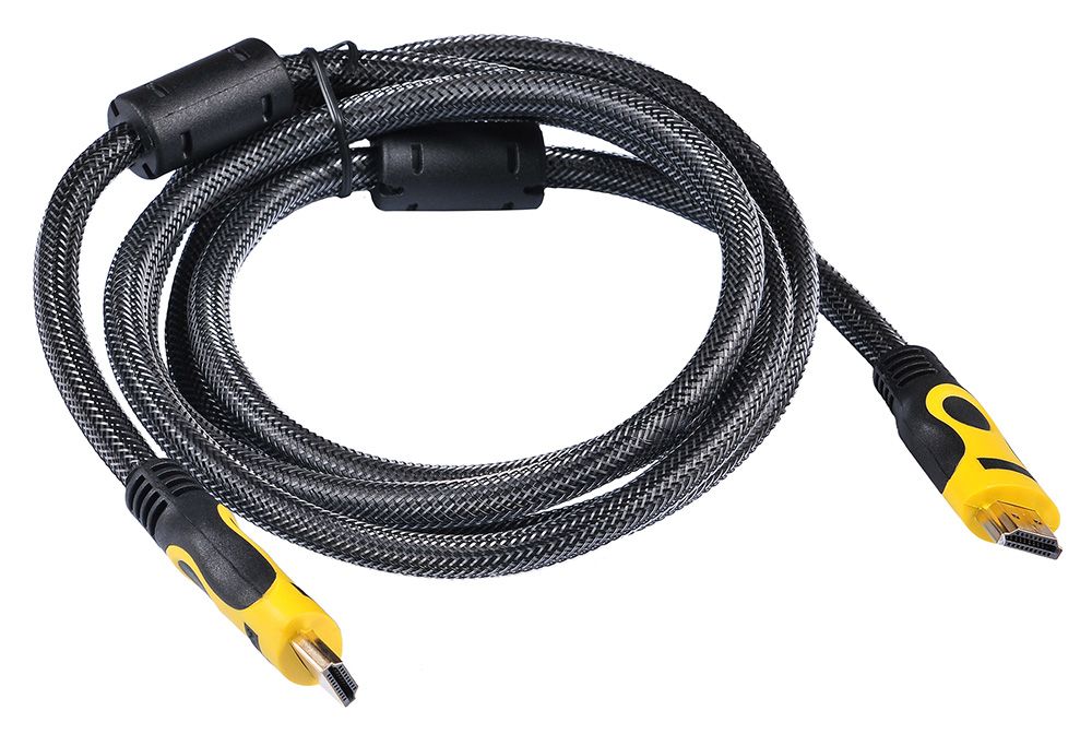 Кабель HDMI(19M)-HDMI(19M), 1.8 м Buro (HDMI 19M-19M BRAID) - фото 1