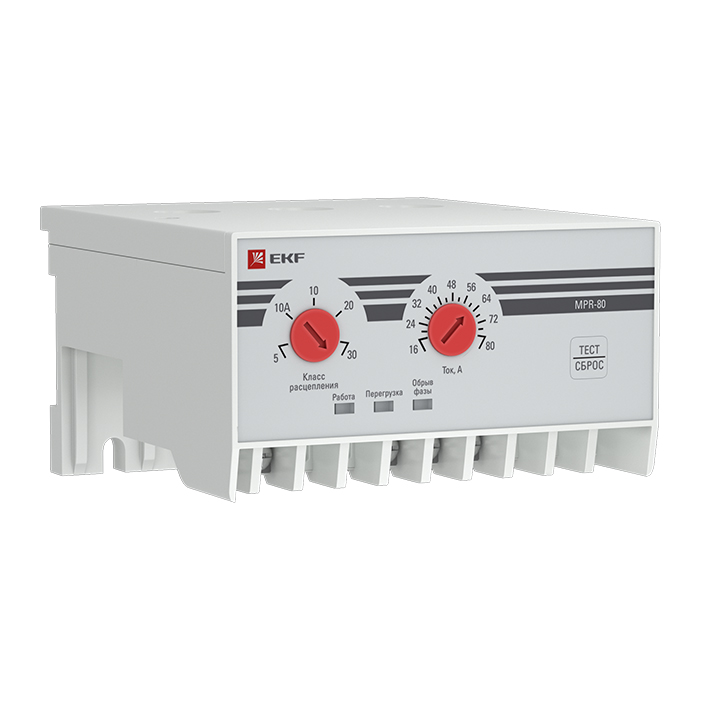 

Реле защиты двигателя EKF MPR, 80А, белый (mpr-80), MPR