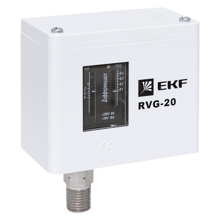 

Реле избыточного давления EKF RVG-20-0.6 (0.6МПа), белый (RVG-20-0,6), RVG-20-0.6 (0.6МПа)