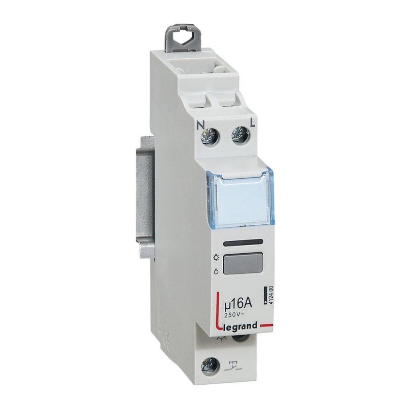 

Реле импульсное Legrand 1НО, 16А, 230В, белый (412400), 1НО